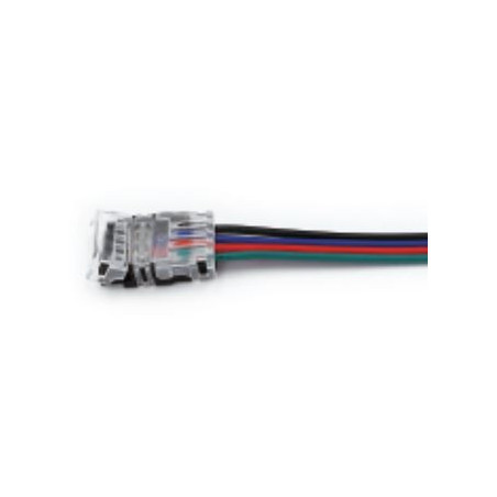 Einspeisung für RGBW-Stripe IP65 12mm 15cm Kabel